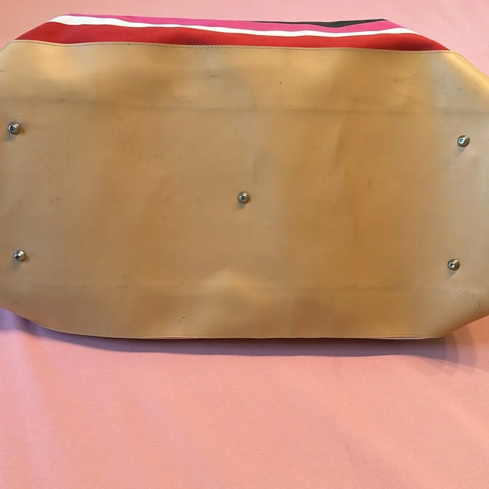 Kate Spade Canvas Multicolor Extra Large Travel Bag.